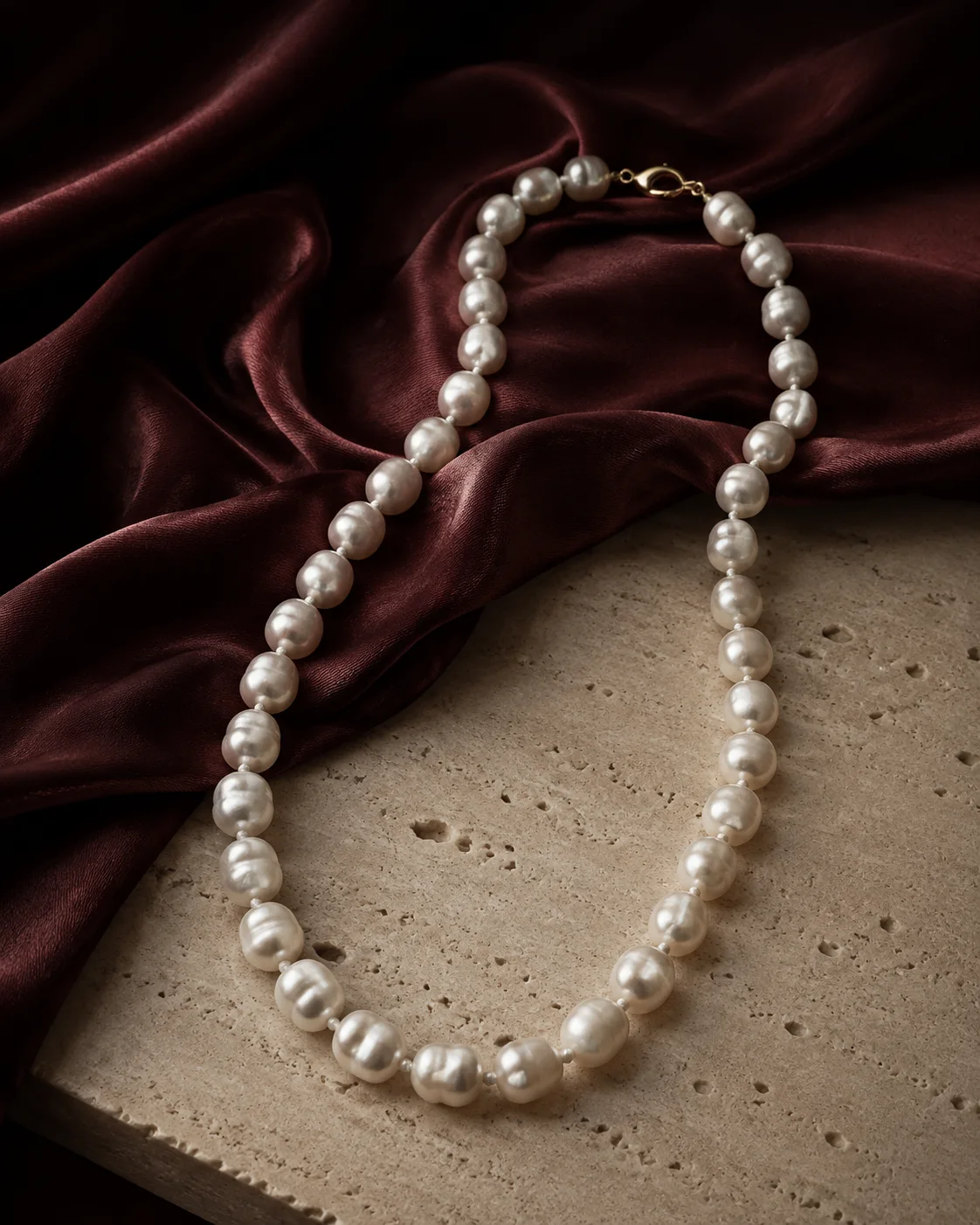 Collar artesanal de perlas de NODÉ